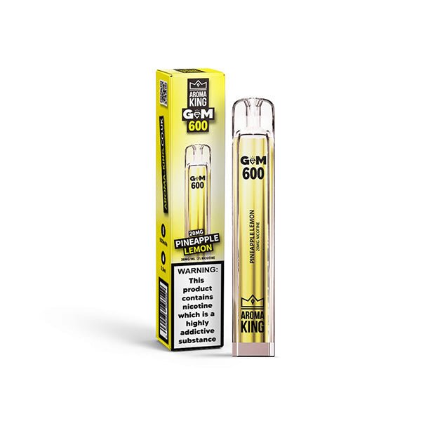 20mg Aroma King GEM 600 Disposable Vape Device 600 PuffsVaping ProductsAroma KingVaperr Shop
