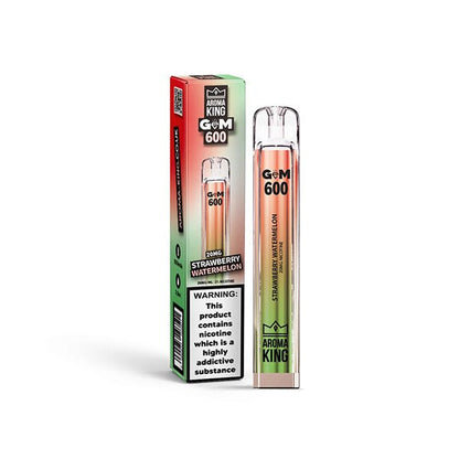 20mg Aroma King GEM 600 Disposable Vape Device 600 PuffsVaping ProductsAroma KingVaperr Shop