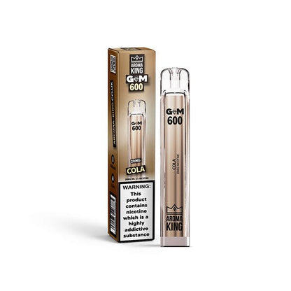 20mg Aroma King GEM 600 Disposable Vape Device 600 PuffsVaping ProductsAroma KingVaperr Shop
