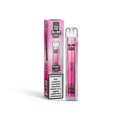 20mg Aroma King GEM 600 Disposable Vape Device 600 PuffsVaping ProductsAroma KingVaperr Shop