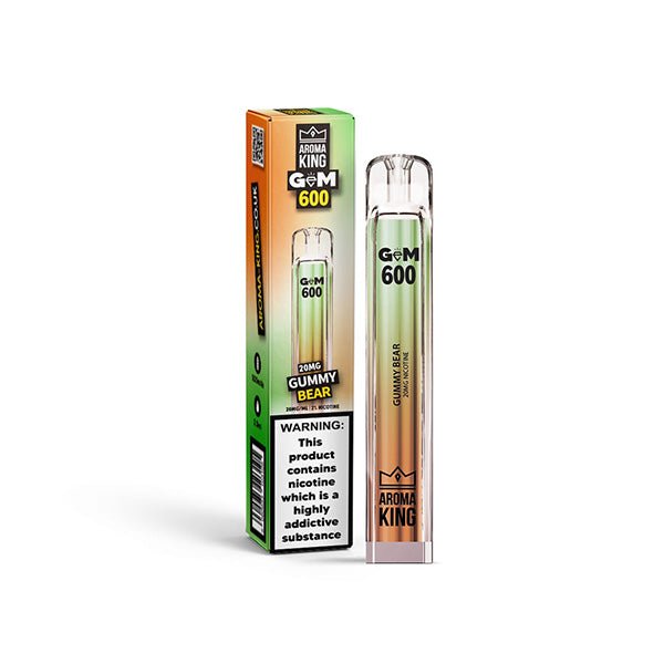 20mg Aroma King GEM 600 Disposable Vape Device 600 PuffsVaping ProductsAroma KingVaperr Shop