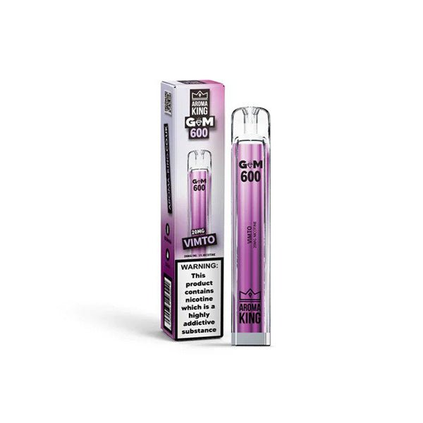 20mg Aroma King GEM 600 Disposable Vape Device 600 PuffsVaping ProductsAroma KingVaperr Shop