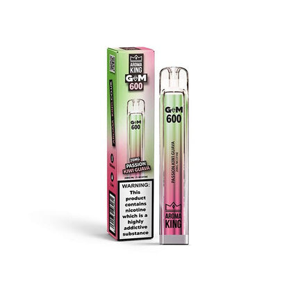 20mg Aroma King GEM 600 Disposable Vape Device 600 PuffsVaping ProductsAroma KingVaperr Shop