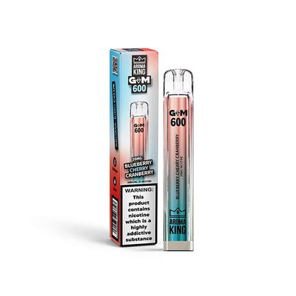 20mg Aroma King GEM 600 Disposable Vape Device 600 PuffsVaping ProductsAroma KingVaperr Shop