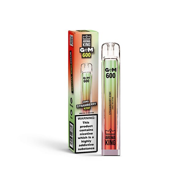 20mg Aroma King GEM 600 Disposable Vape Device 600 PuffsVaping ProductsAroma KingVaperr Shop