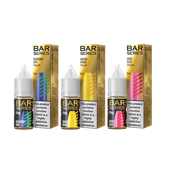 20mg Bar Series Gold Edition Nic Salt 10ml (50VG/50PG)Vaping ProductsBar SeriesVaperr Shop