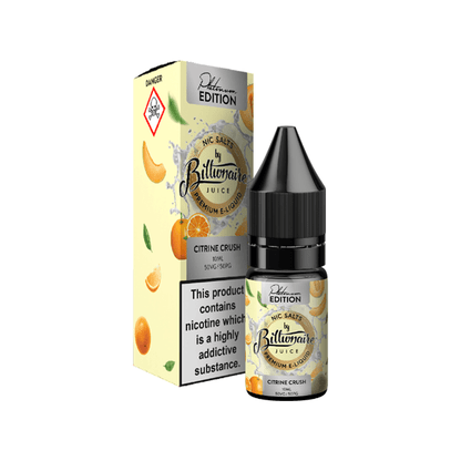 20mg Billionaire Juice Platinum Edition 10ml Nic Salts (50VG/50PG)Vaping ProductsBillionaire JuiceVaperr Shop