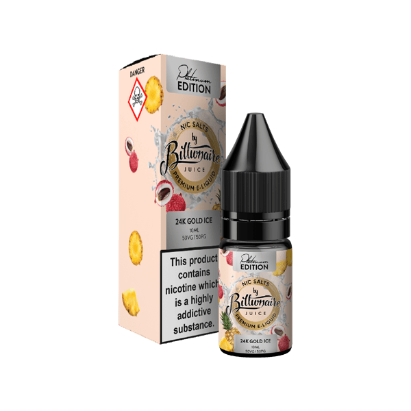 20mg Billionaire Juice Platinum Edition 10ml Nic Salts (50VG/50PG)Vaping ProductsBillionaire JuiceVaperr Shop