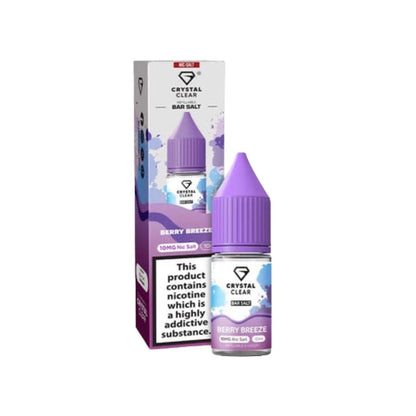 20mg Crystal Clear Bar Salt 10ml (50VG/50PG)Vaping ProductsCrystal ClearVaperr Shop