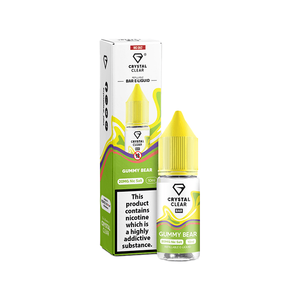 20mg Crystal Clear Bar Salt 10ml (50VG/50PG)Vaping ProductsCrystal ClearVaperr Shop