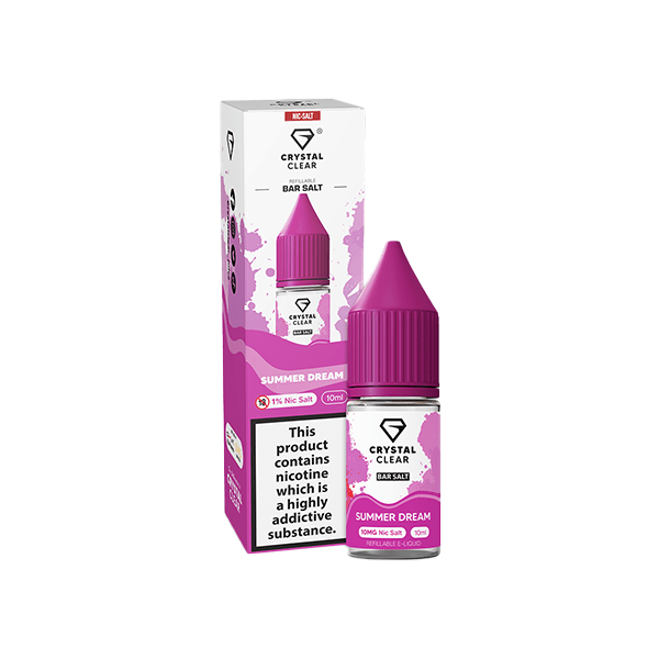 20mg Crystal Clear Bar Salt 10ml (50VG/50PG)Vaping ProductsCrystal ClearVaperr Shop