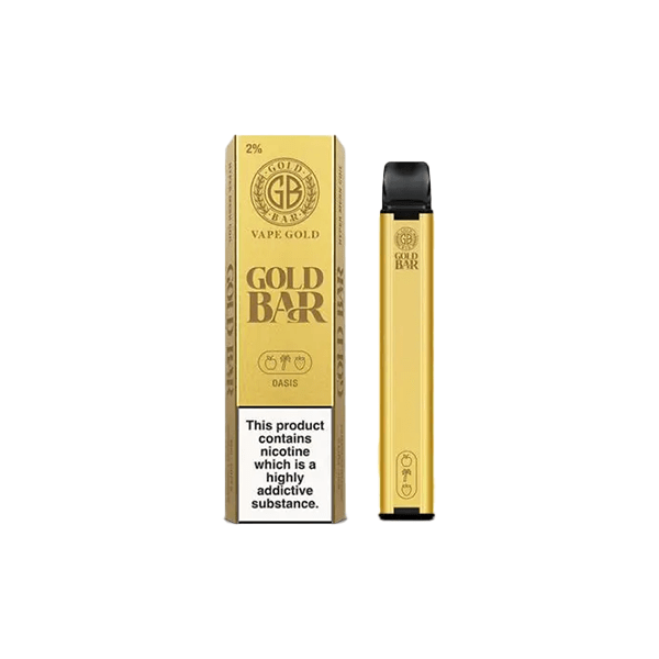 20mg Gold Bar Disposable Vape 600 PuffsVaping ProductsGold BarVaperr Shop