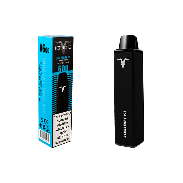 20mg IGNITE V600 Disposable 600 PuffVaping ProductsIGNITEVaperr Shop