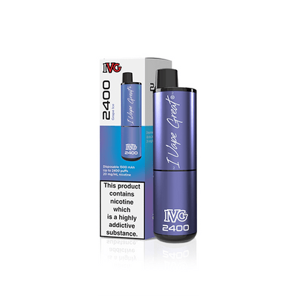 20mg IVG 2400 Disposable Vapes 2400 PuffsVaping ProductsIVGVaperr Shop