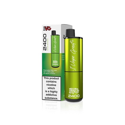 20mg IVG 2400 Disposable Vapes 2400 PuffsVaping ProductsIVGVaperr Shop