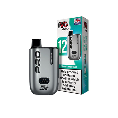 20mg IVG Pro 12 Prefilled Pod Vape Kit 10000 PuffsVaping ProductsIVGVaperr Shop