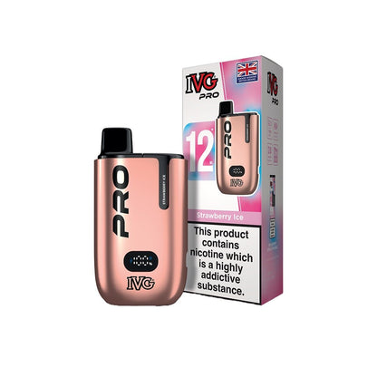 20mg IVG Pro 12 Prefilled Pod Vape Kit 10000 PuffsVaping ProductsIVGVaperr Shop