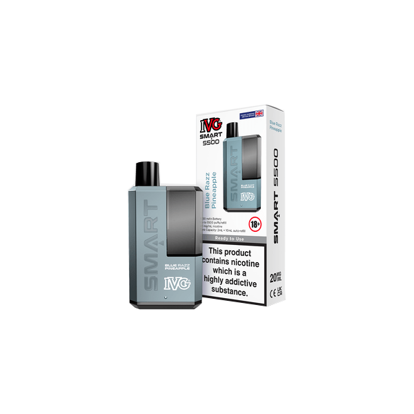20mg IVG Smart 5500 Disposable Rechargeable Vape Kit 5500 PuffsVaping ProductsIVGVaperr Shop