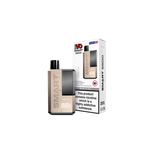 20mg IVG Smart 5500 Disposable Rechargeable Vape Kit 5500 PuffsVaping ProductsIVGVaperr Shop