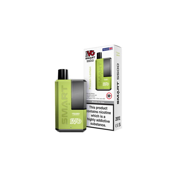 20mg IVG Smart 5500 Disposable Rechargeable Vape Kit 5500 PuffsVaping ProductsIVGVaperr Shop