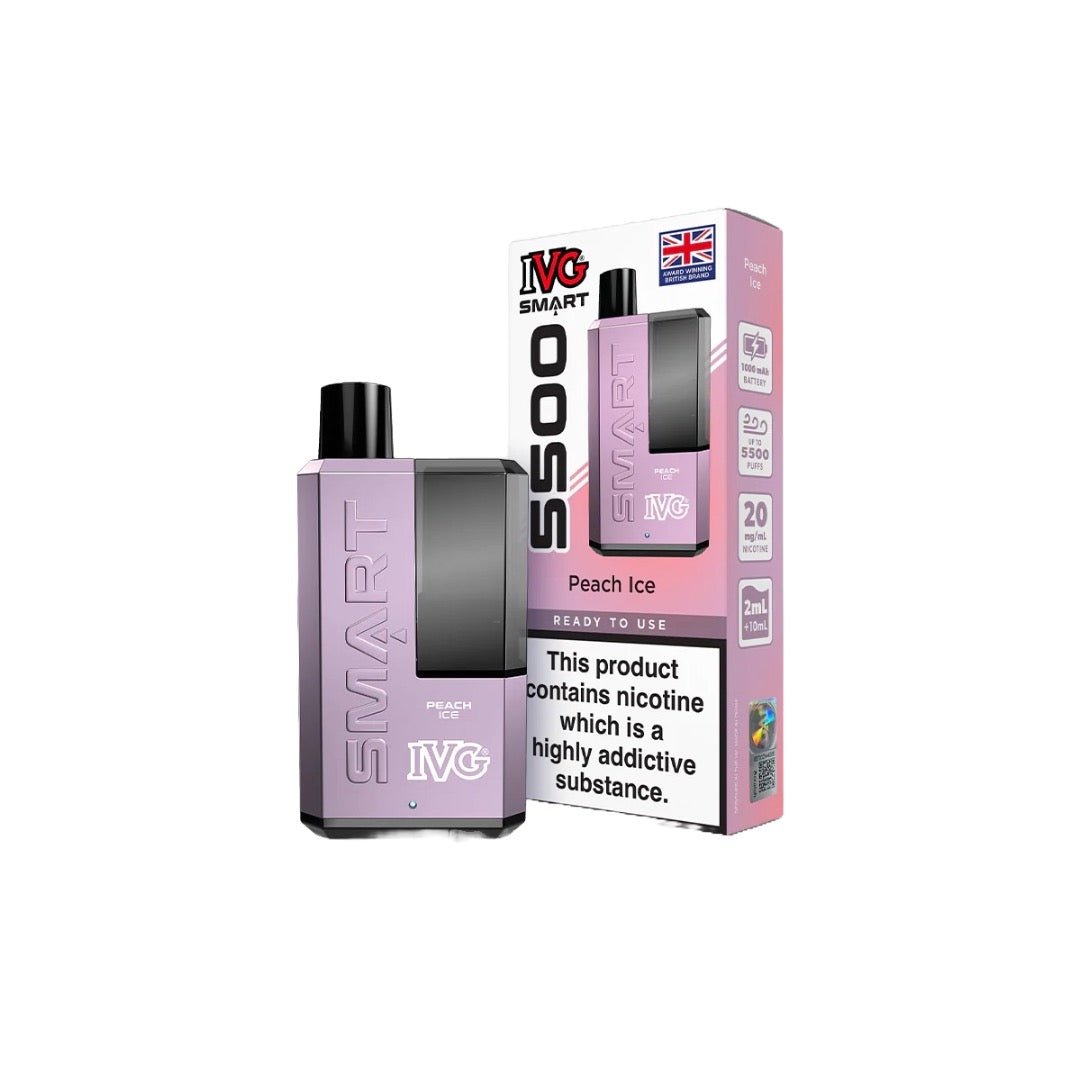 20mg IVG Smart 5500 Disposable Rechargeable Vape Kit 5500 PuffsVaping ProductsIVGVaperr Shop