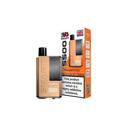 20mg IVG Smart 5500 Disposable Rechargeable Vape Kit 5500 PuffsVaping ProductsIVGVaperr Shop