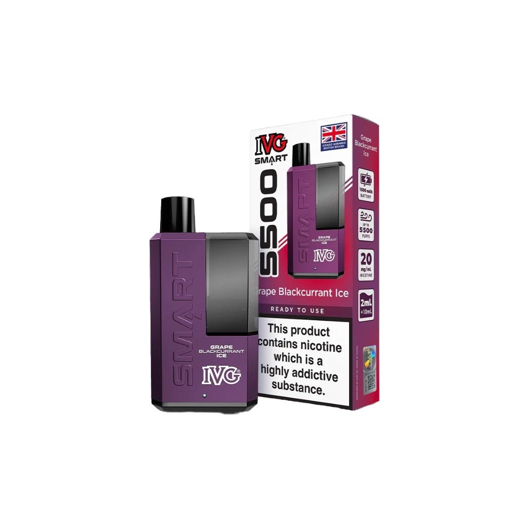20mg IVG Smart 5500 Disposable Rechargeable Vape Kit 5500 PuffsVaping ProductsIVGVaperr Shop