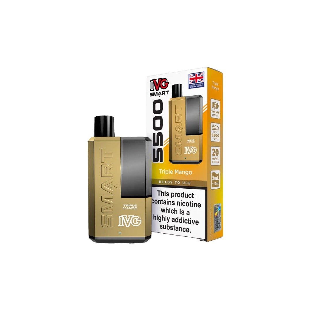 20mg IVG Smart 5500 Disposable Rechargeable Vape Kit 5500 PuffsVaping ProductsIVGVaperr Shop