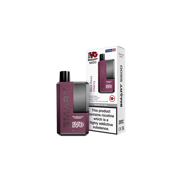 20mg IVG Smart 5500 Disposable Rechargeable Vape Kit 5500 PuffsVaping ProductsIVGVaperr Shop