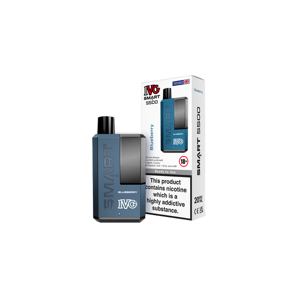 20mg IVG Smart 5500 Disposable Rechargeable Vape Kit 5500 PuffsVaping ProductsIVGVaperr Shop