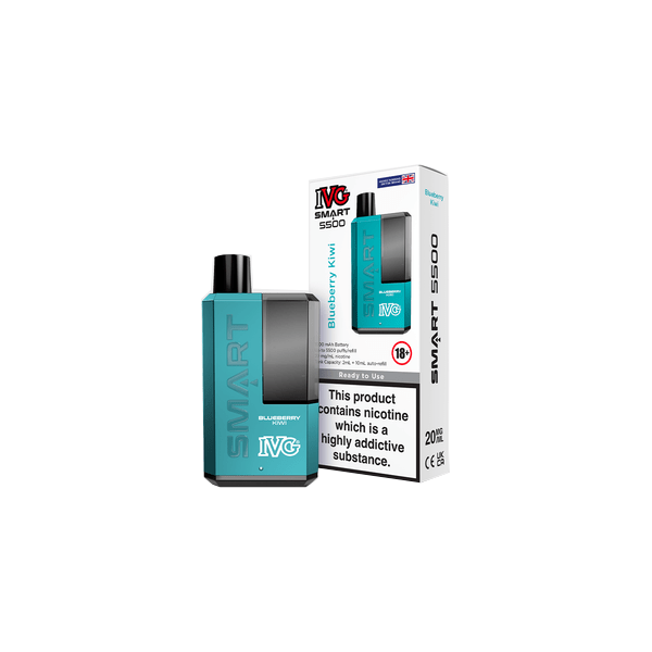 20mg IVG Smart 5500 Disposable Rechargeable Vape Kit 5500 PuffsVaping ProductsIVGVaperr Shop