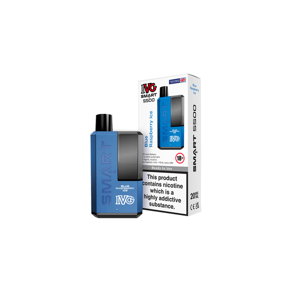20mg IVG Smart 5500 Disposable Rechargeable Vape Kit 5500 PuffsVaping ProductsIVGVaperr Shop