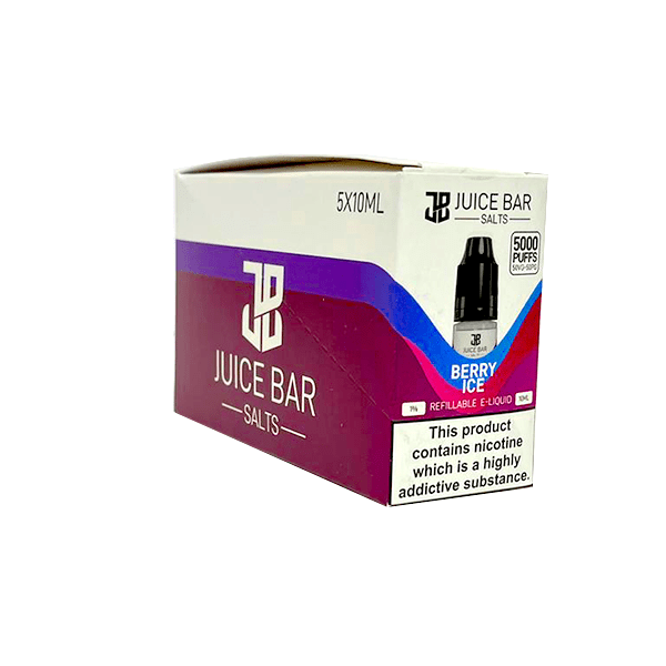 20mg Juice Bar Salts 10ml Nic Salts - Pack Of 5 (50VG/50PG)Vaping ProductsJuice BarVaperrShop