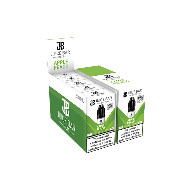 20mg Juice Bar Salts 10ml Nic Salts - Pack Of 5 (50VG/50PG)Vaping ProductsJuice BarVaperrShop
