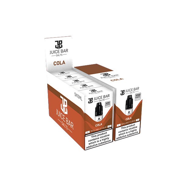 20mg Juice Bar Salts 10ml Nic Salts - Pack Of 5 (50VG/50PG)Vaping ProductsJuice BarVaperrShop