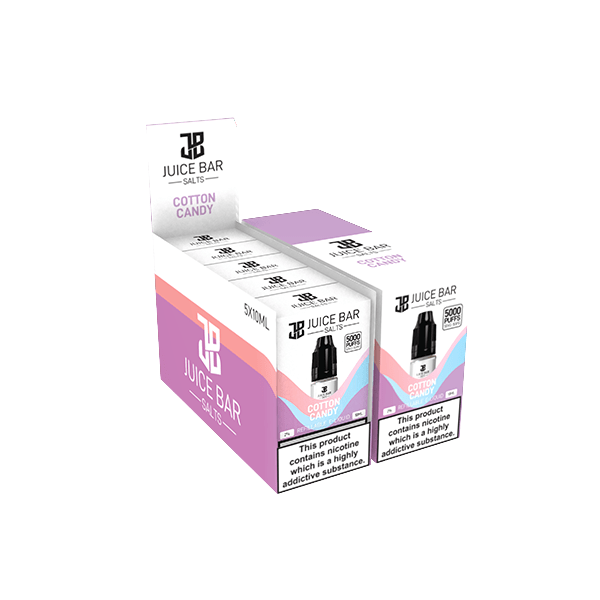 20mg Juice Bar Salts 10ml Nic Salts - Pack Of 5 (50VG/50PG)Vaping ProductsJuice BarVaperrShop