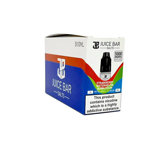20mg Juice Bar Salts 10ml Nic Salts - Pack Of 5 (50VG/50PG)Vaping ProductsJuice BarVaperrShop