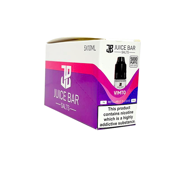 20mg Juice Bar Salts 10ml Nic Salts - Pack Of 5 (50VG/50PG)Vaping ProductsJuice BarVaperrShop