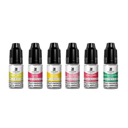 20mg Juice Bar Salts 10ml Nic Salts - Pack Of 5 (50VG/50PG)Vaping ProductsJuice BarVaperrShop