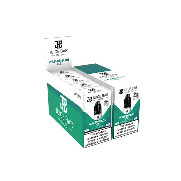 20mg Juice Bar Salts 10ml Nic Salts - Pack Of 5 (50VG/50PG)Vaping ProductsJuice BarVaperrShop