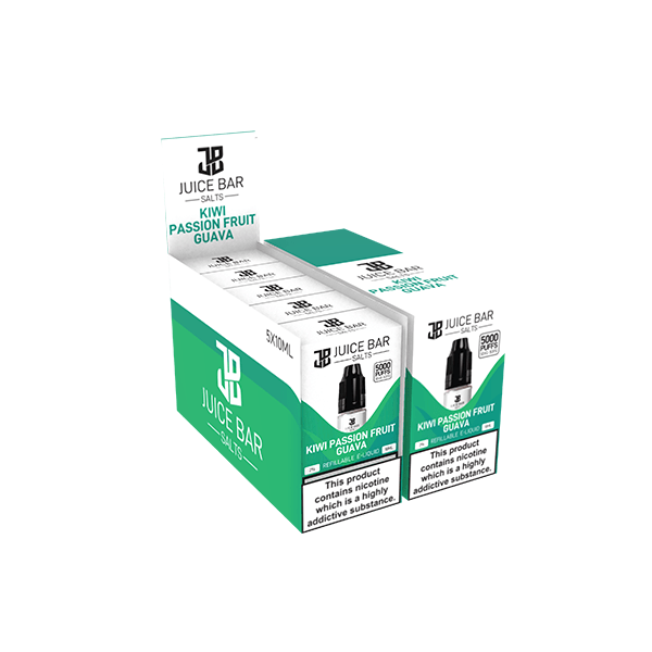 20mg Juice Bar Salts 10ml Nic Salts - Pack Of 5 (50VG/50PG)Vaping ProductsJuice BarVaperrShop