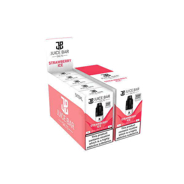 20mg Juice Bar Salts 10ml Nic Salts - Pack Of 5 (50VG/50PG)Vaping ProductsJuice BarVaperrShop