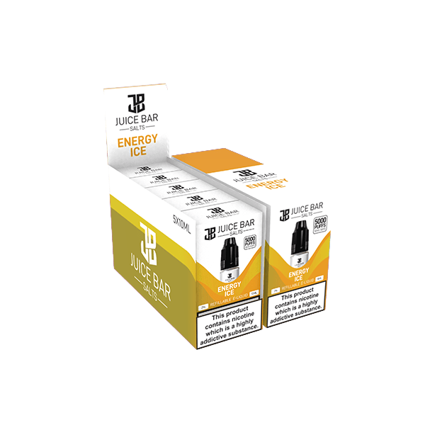 20mg Juice Bar Salts 10ml Nic Salts - Pack Of 5 (50VG/50PG)Vaping ProductsJuice BarVaperrShop