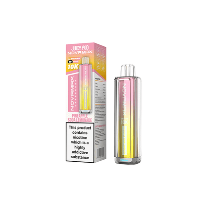 20mg Juicy Pod Novamax Disposable Pod Vape Kit 10000 PuffsVaping ProductsJuicy PodVaperrShop