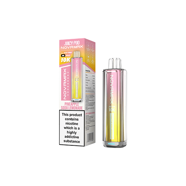 20mg Juicy Pod Novamax Disposable Pod Vape Kit 10000 PuffsVaping ProductsJuicy PodVaperrShop