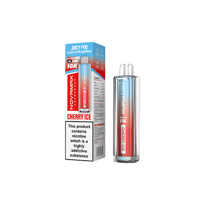 20mg Juicy Pod Novamax Disposable Pod Vape Kit 10000 PuffsVaping ProductsJuicy PodVaperrShop