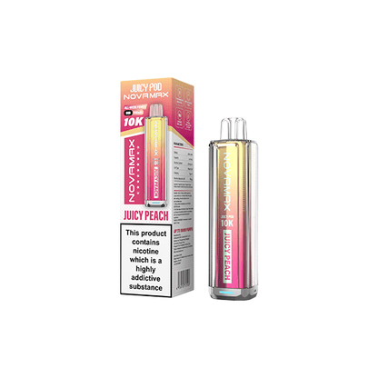 20mg Juicy Pod Novamax Disposable Pod Vape Kit 10000 PuffsVaping ProductsJuicy PodVaperrShop