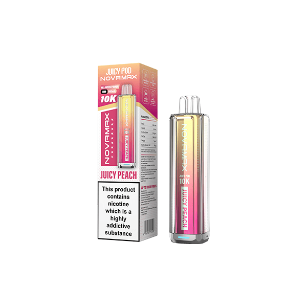 20mg Juicy Pod Novamax Disposable Pod Vape Kit 10000 PuffsVaping ProductsJuicy PodVaperrShop