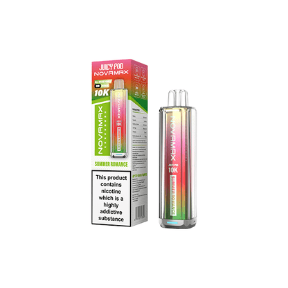 20mg Juicy Pod Novamax Disposable Pod Vape Kit 10000 PuffsVaping ProductsJuicy PodVaperrShop