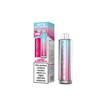 20mg Juicy Pod Novamax Disposable Pod Vape Kit 10000 PuffsVaping ProductsJuicy PodVaperrShop